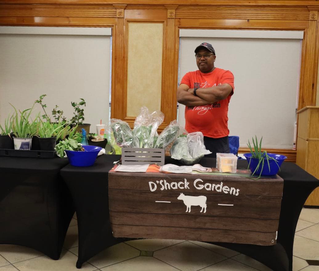 D'Shack Gardens vendor at market